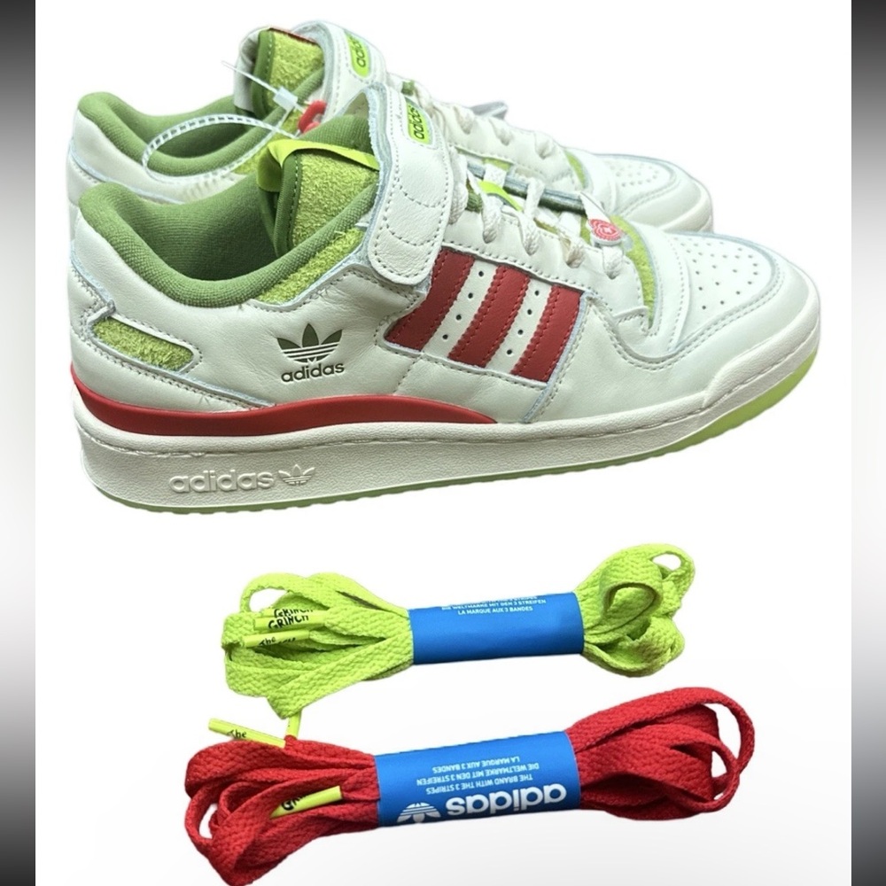 Adidas Originals Forum Low x The Grinch sz 8.5 2023 New Men Shoes Limited ID3512